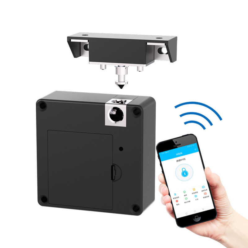 Hole-free drawer lock app Bluetooth invisible cabinet lock locker locker lock electronic smart lock