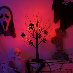 Halloween tree lights led holiday party arrangement home decoration lights ghost tree ghost festival decoration atmosphere luminous tree