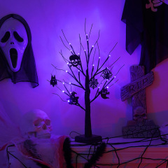 Halloween tree lights led holiday party arrangement home decoration lights ghost tree ghost festival decoration atmosphere luminous tree