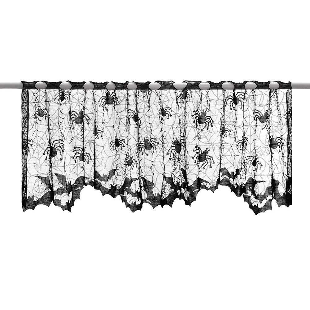 European and American foreign trade style black lace combination Halloween table runner Halloween spider web tablecloth ghost festival decorative cloth