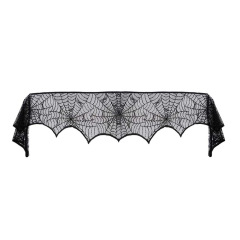 European and American foreign trade style black lace combination Halloween table runner Halloween spider web tablecloth ghost festival decorative cloth