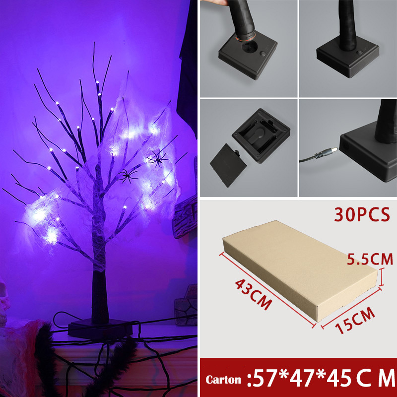 Halloween tree lights led holiday party arrangement home decoration lights ghost tree ghost festival decoration atmosphere luminous tree
