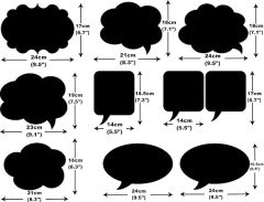 10-piece set of wedding cloud ceremony photo props writing blackboard paper DIY wedding photo supplies