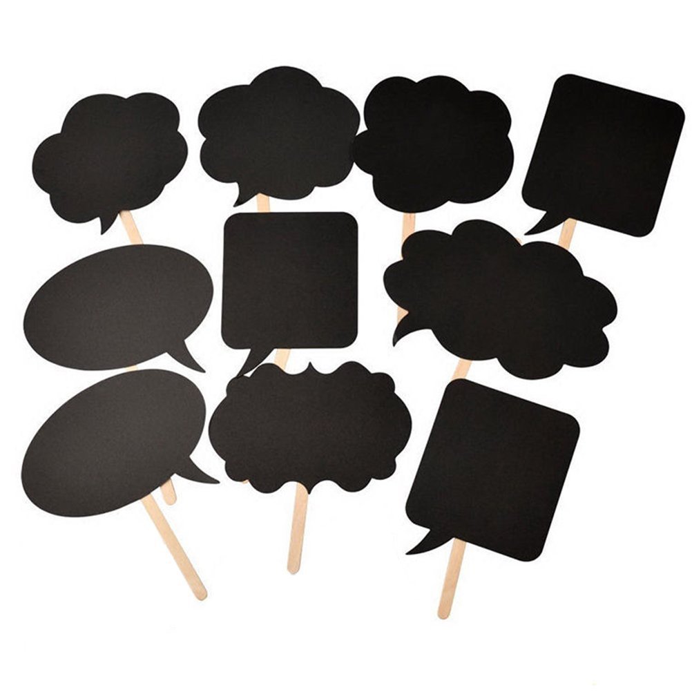 10-piece set of wedding cloud ceremony photo props writing blackboard paper DIY wedding photo supplies