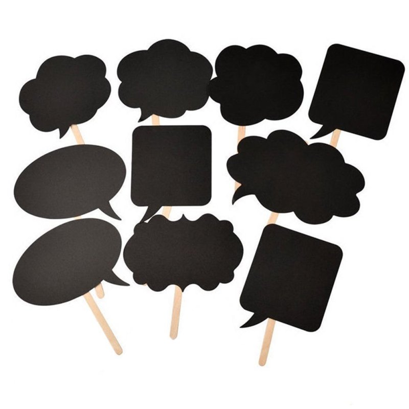 10-piece set of wedding cloud ceremony photo props writing blackboard paper DIY wedding photo supplies