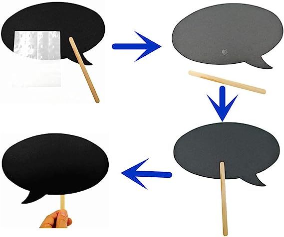 10-piece set of wedding cloud ceremony photo props writing blackboard paper DIY wedding photo supplies