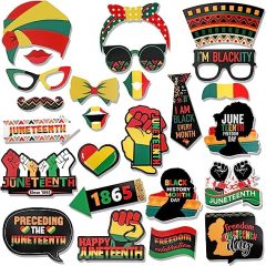 PZ282 Amazon Black Festival Black History Month 25 Party Party Decoration Photo Props Supplies