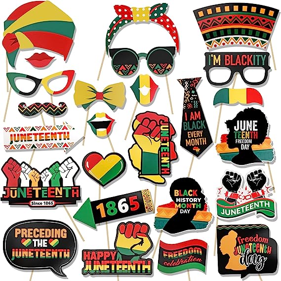PZ282 Amazon Black Festival Black History Month 25 Party Party Decoration Photo Props Supplies
