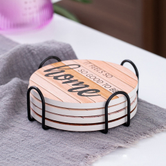 Hot ceramic absorbent coasters Nordic style home series tea coasters can be used as desktop decorations