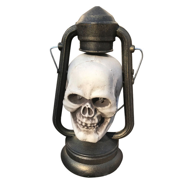 Halloween ghost head lamp party decoration props bar KTV skull head lamp venue layout electric pony lamp
