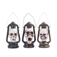 Halloween ghost head lamp party decoration props bar KTV skull head lamp venue layout electric pony lamp