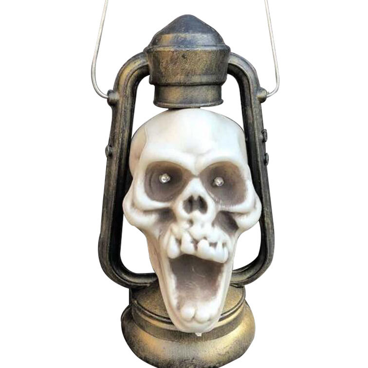 Halloween ghost head lamp party decoration props bar KTV skull head lamp venue layout electric pony lamp