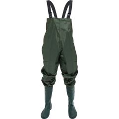 Lightweight waterproof wear-resistant nylon thickened water pants half-length one-piece rain pants fishing clothes reservoir suit