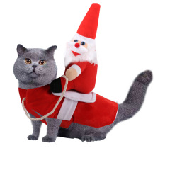 Big Dog Clothes Cat Pet Supplies Riding Dress Transformed into Halloween Santa Claus Clothes