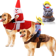 Big Dog Clothes Cat Pet Supplies Riding Dress Transformed into Halloween Santa Claus Clothes