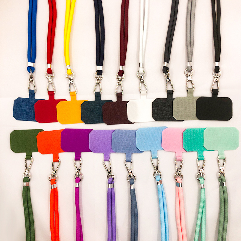 Mobile phone lanyard messenger card mobile phone case lanyard hanging neck adjustable mobile phone back clip lanyard spacer