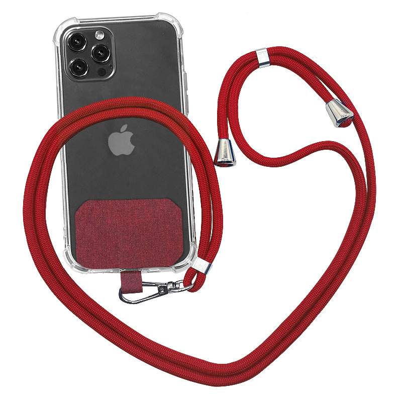 Mobile phone lanyard messenger card mobile phone case lanyard hanging neck adjustable mobile phone back clip lanyard spacer