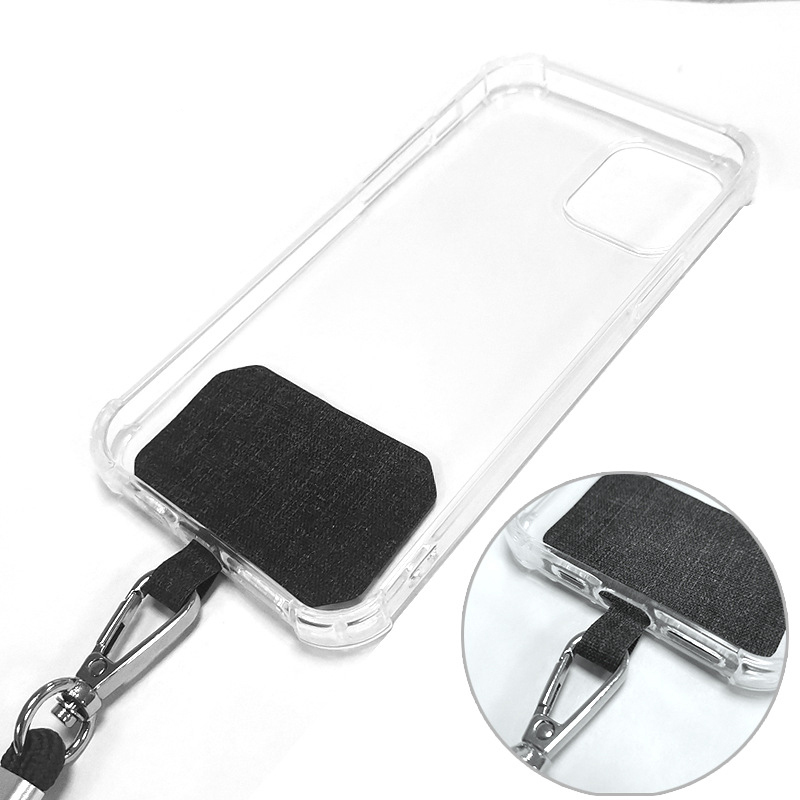 Mobile phone lanyard messenger card mobile phone case lanyard hanging neck adjustable mobile phone back clip lanyard spacer