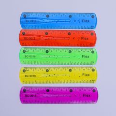 PVC color soft suit, bendable soft ruler 30cm soft ruler, candy-colored bendable ruler, folding ruler