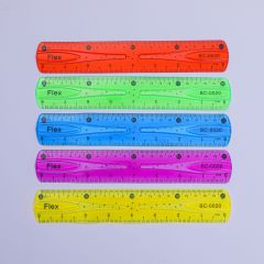 PVC color soft suit, bendable soft ruler 30cm soft ruler, candy-colored bendable ruler, folding ruler