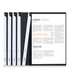 Rotary lever clip a4 lever clip pp transparent file folder information folder book clip test paper clip