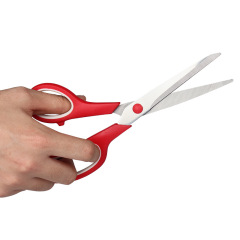 Stainless steel multifunctional set of two-color scissors