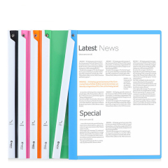 Rotary lever clip a4 lever clip pp transparent file folder information folder book clip test paper clip