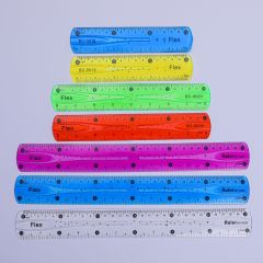 PVC color soft suit, bendable soft ruler 30cm soft ruler, candy-colored bendable ruler, folding ruler