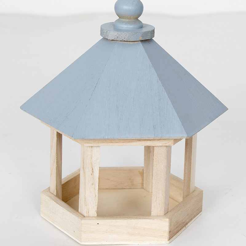 Wooden outdoor feeder for wild birds automatic feeding pigeons sparrow food box bird nest bird cage