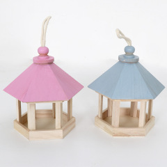Wooden outdoor feeder for wild birds automatic feeding pigeons sparrow food box bird nest bird cage