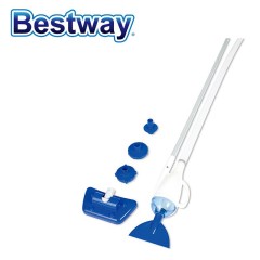 Bestway 58237 Swimming Pool Cleaning Set Fishing Net Floater Pool Thermometer Floating Light