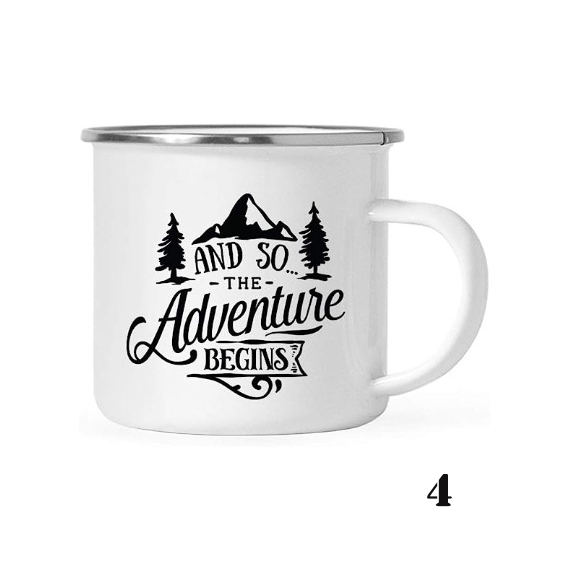 Heat Transfer Retro Ceramic Enamel Mug Classic Large Capacity Mug Gift Cup