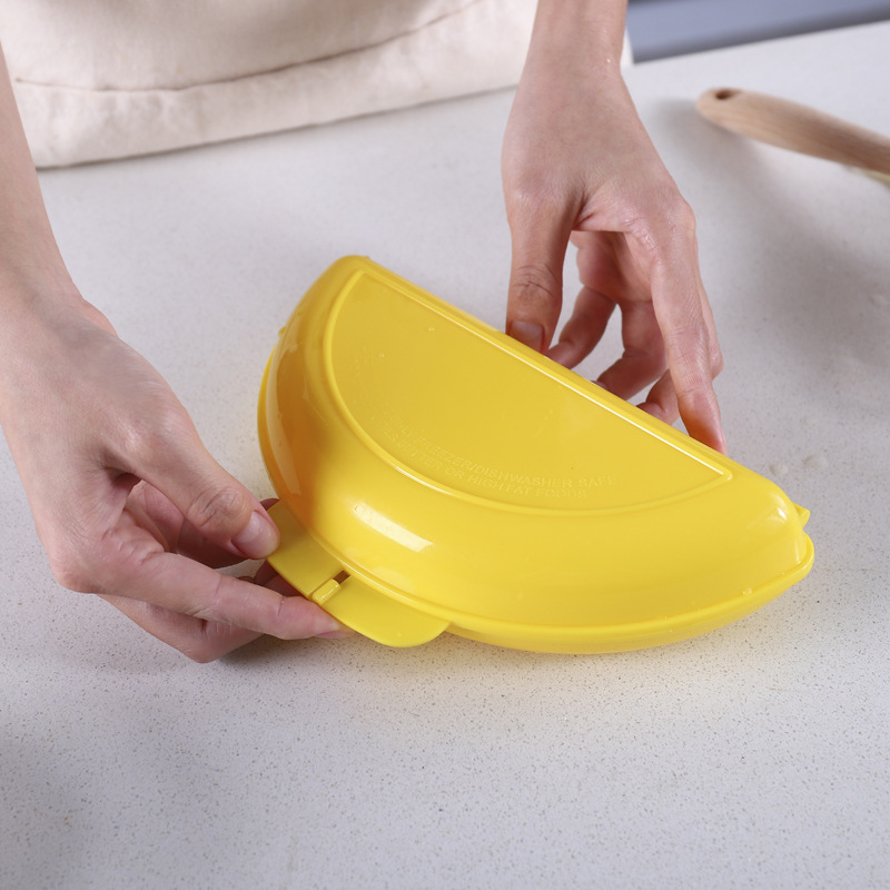 Household omelette mold plastic microwave oven egg steamer semi-circular pancake omelette omelette rice box