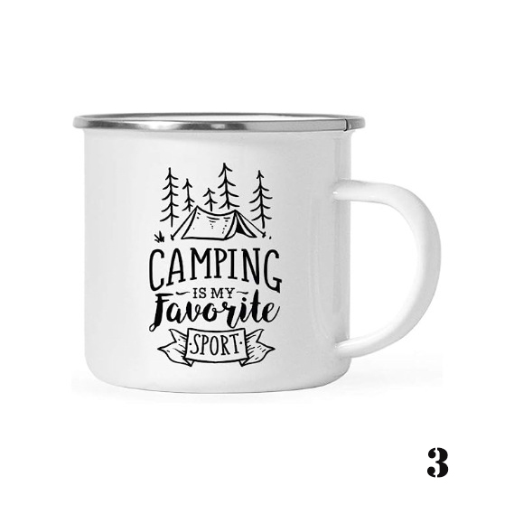 Heat Transfer Retro Ceramic Enamel Mug Classic Large Capacity Mug Gift Cup
