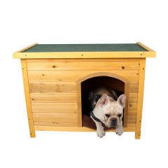 Meade pet wooden house, pet wooden house, waterproof and leak-proof box roof, dog breathable chewing solid wood house