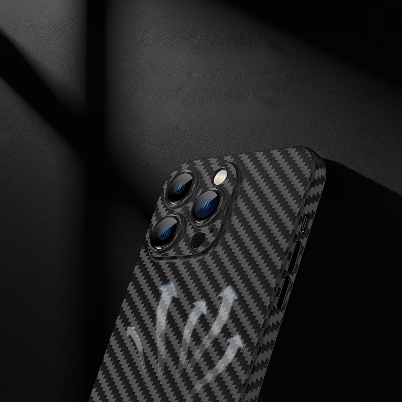 Ultra-thin high-end PP frosted carbon fiber phone case for iPhone 7-15 Pro Max