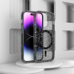 Four-corner anti-collision hard magnetic phone case for iPhone 12-15pro max