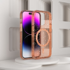 Four-corner anti-collision hard magnetic phone case for iPhone 12-15pro max