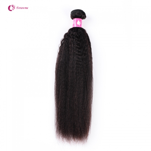 Kinky Straight Virgin Brazilian Human Hair Weaves 1 Bundle