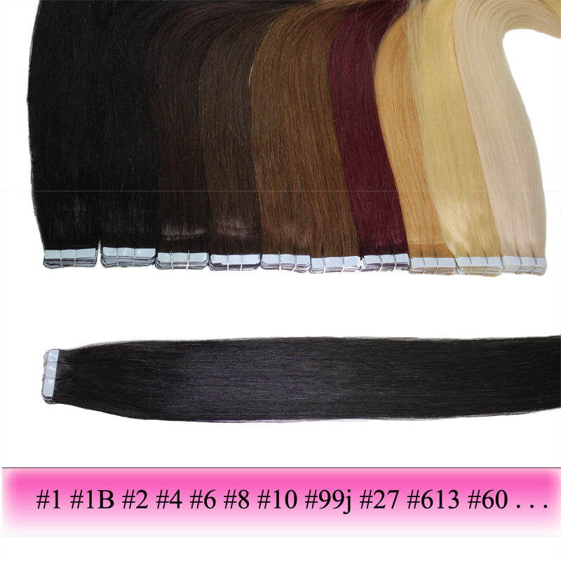 straight tape in hair extensions