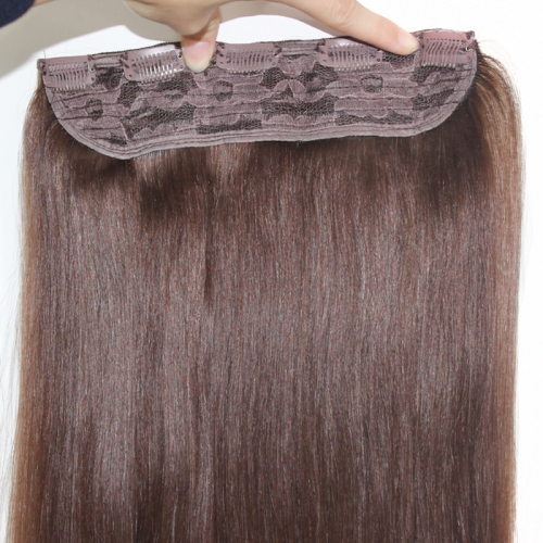 One piece 100g human hair clip in hair extension Brazilian remy hair 4/5 clips ins extension