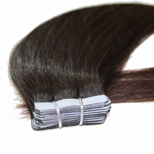 Straight Tape ins hair extensions 100% human hair extension PU extension straight 40g(20pcs/set)