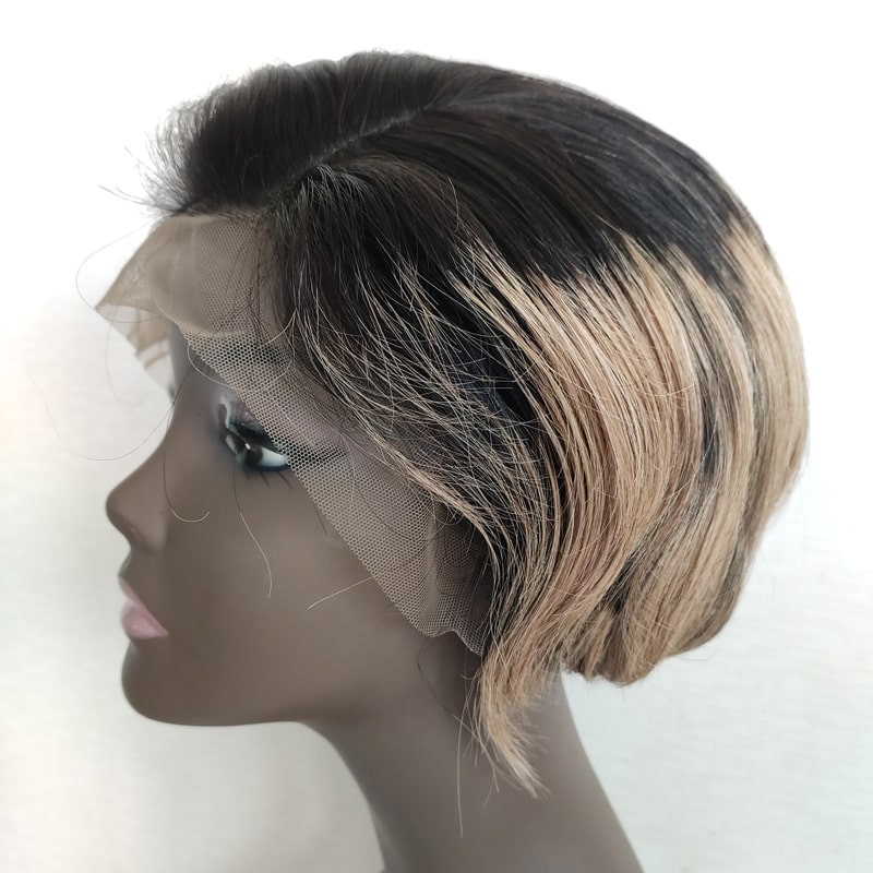 ombre blonde pixie wig