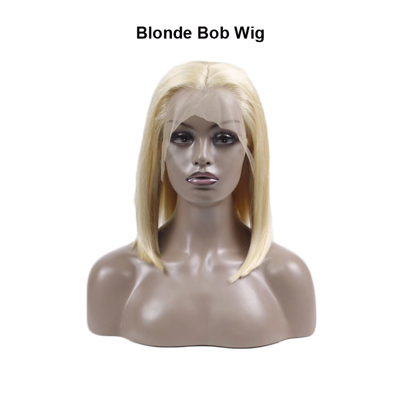 straight blonde bob wig