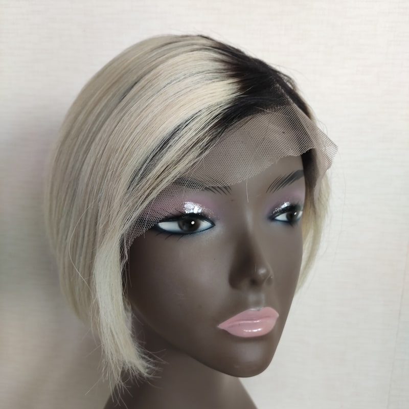 ombre blonde pixie wig