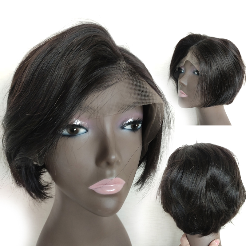 human hair pixie wig