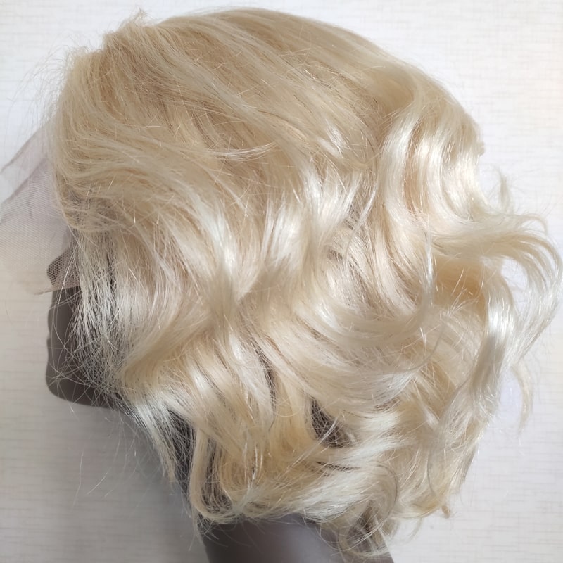 blonde lace front pixie wig