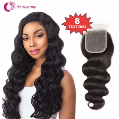 Wholesale Transparent Lace Closures  Human hair Deep wave 5X5 Hd Invisible Lace Closure Brazilian Virgin Hair Swiss Lace Closures 5pcs/lot