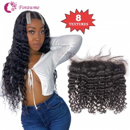 Wholesale Price 13x4 Ear To Ear Transparent Lace Frontals Brazilian Hair 13X6 Hd Swiss Lace Frontals 1B Color Pre Plucked Deep Wave Natural Hairline 5