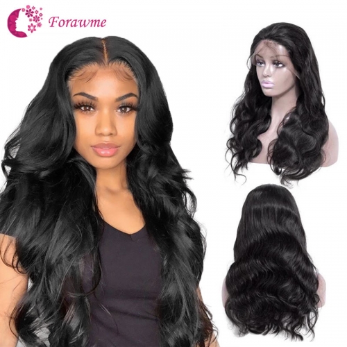 18 inch Fake Scalp Wigs Body Wave Human Hair Wigs Lace Front Wigs